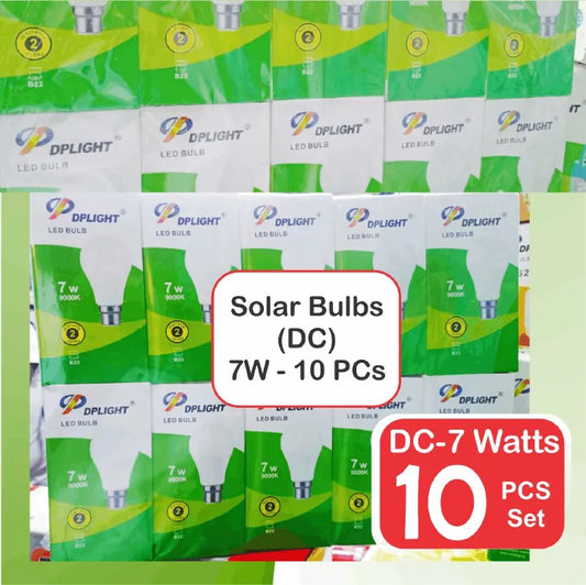 DC (solar) DP Light Energy Saver Bulb - PIN Type for Home and Resale / 10 PC Set