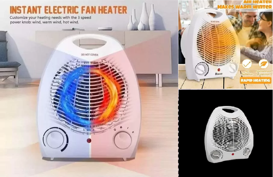 Nunix Quartz Portable Electric Room Heater with Fan