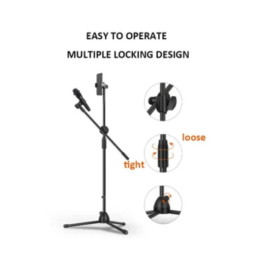 Professional Boom Microphone Stand Base Tripod - No MIC