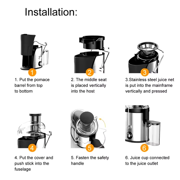 High Quality Juice Extractor & Multi Function Food Processor Blender Juicer