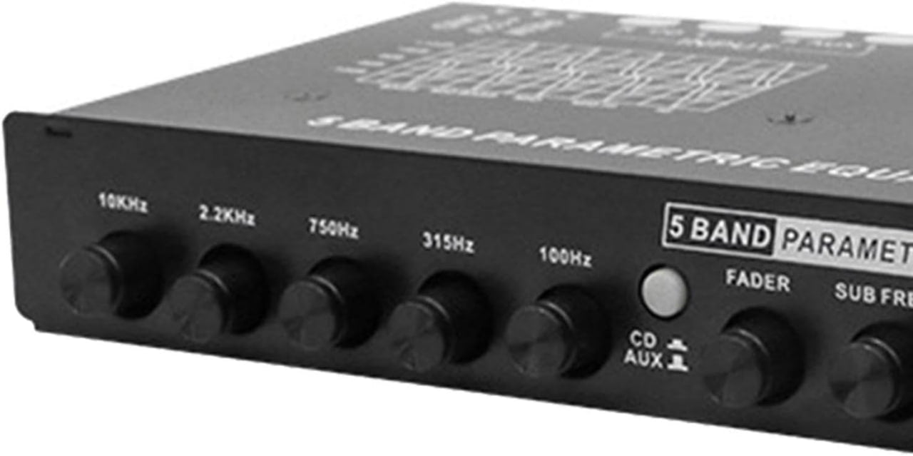 Professional 5 Band Car Audio Equalizer Crossover Amplifier