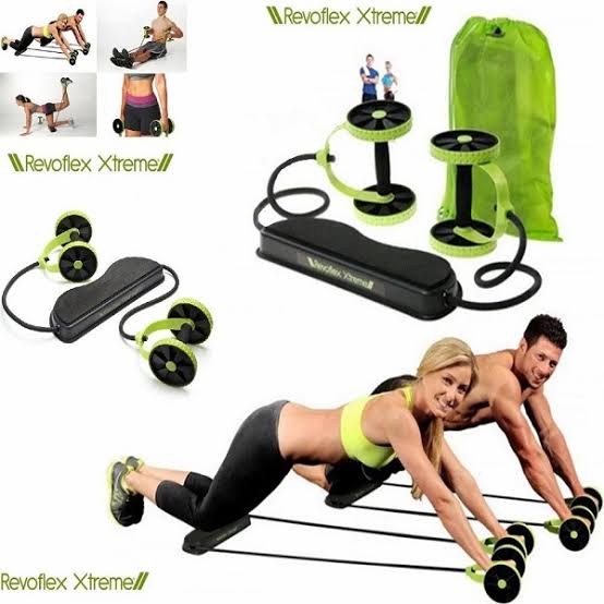 Gym Roller Revoflex Xtreme Home Total Body Fitness Abs Trainer Roller