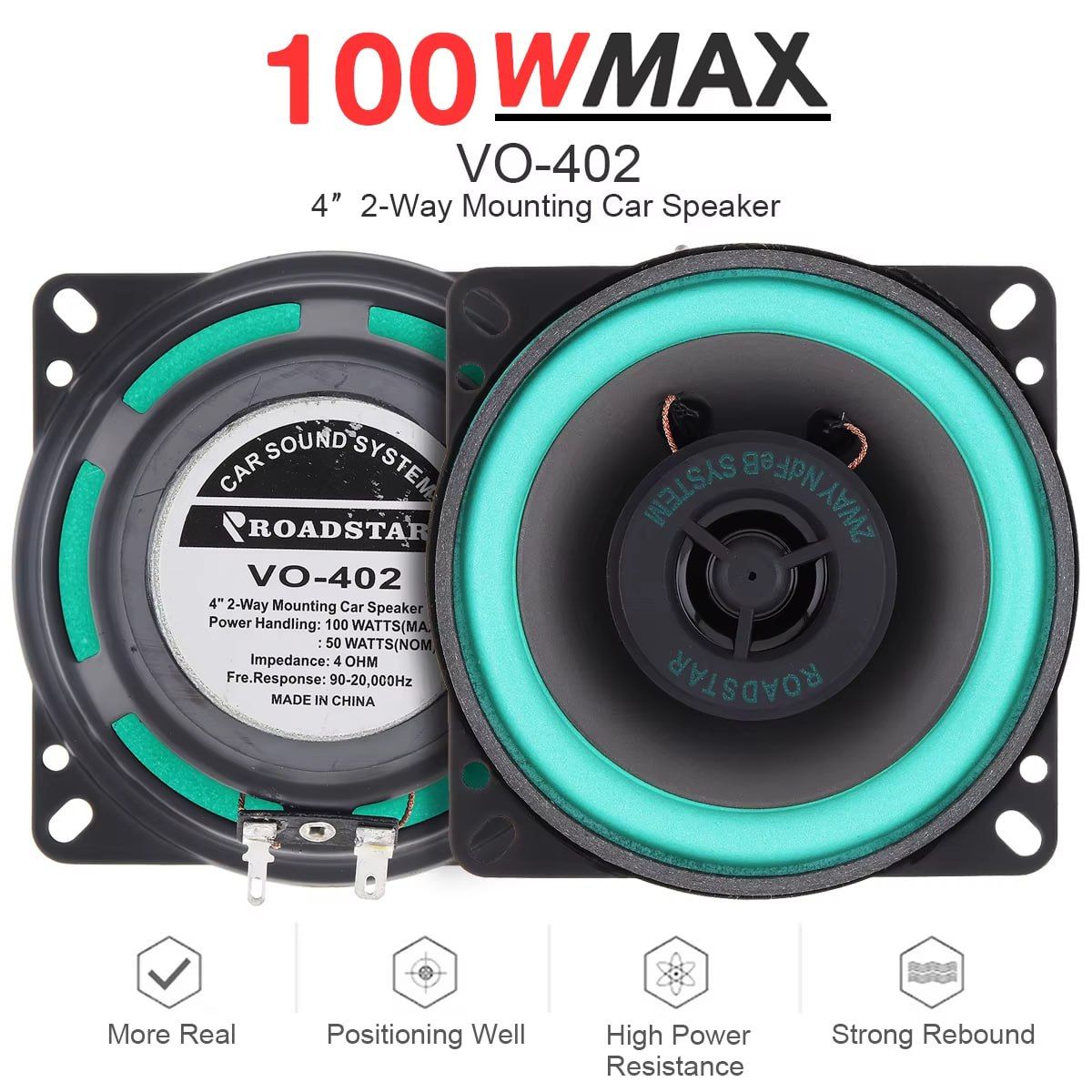 Universal HiFi Coaxial Subwoofer Audio Music Stereo Full Range Speaker for Car & Vehicles