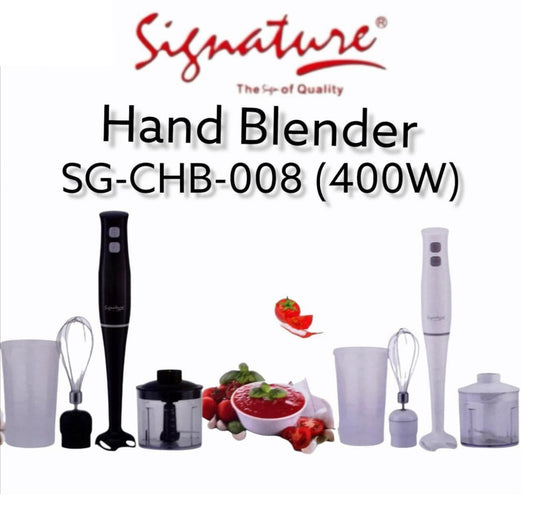 Signature 3 in 1 Electric Hand-held immersion Blender