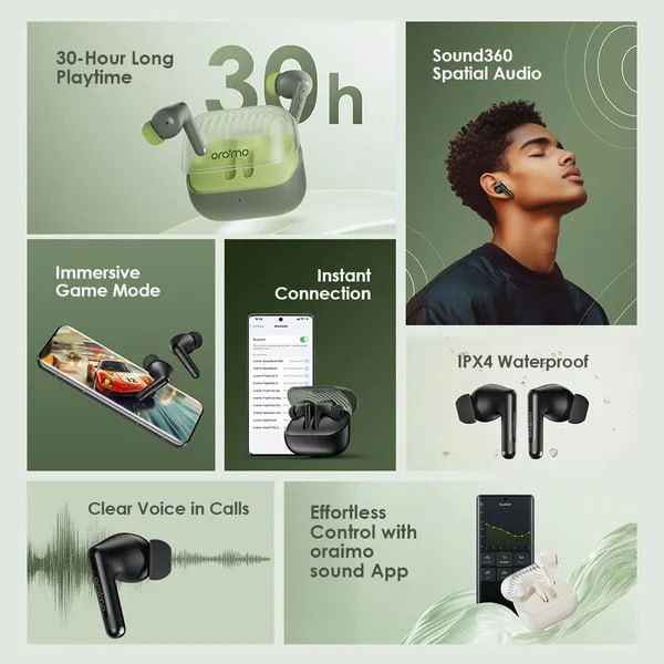 oraimo SpaceBuds Neo Plus True Wireless Spatial Earbuds