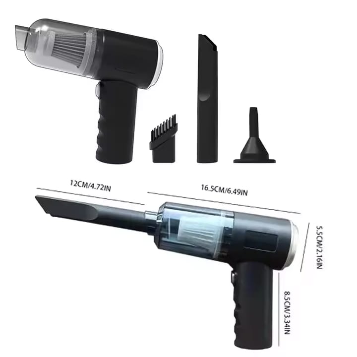 Portable Multi-Purpose Home Handheld Car Vacuum Cleaner Cleaning 3-In-1 Tool
