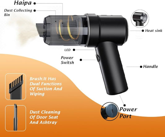 Portable Multi-Purpose Home Handheld Car Vacuum Cleaner Cleaning 3-In-1 Tool