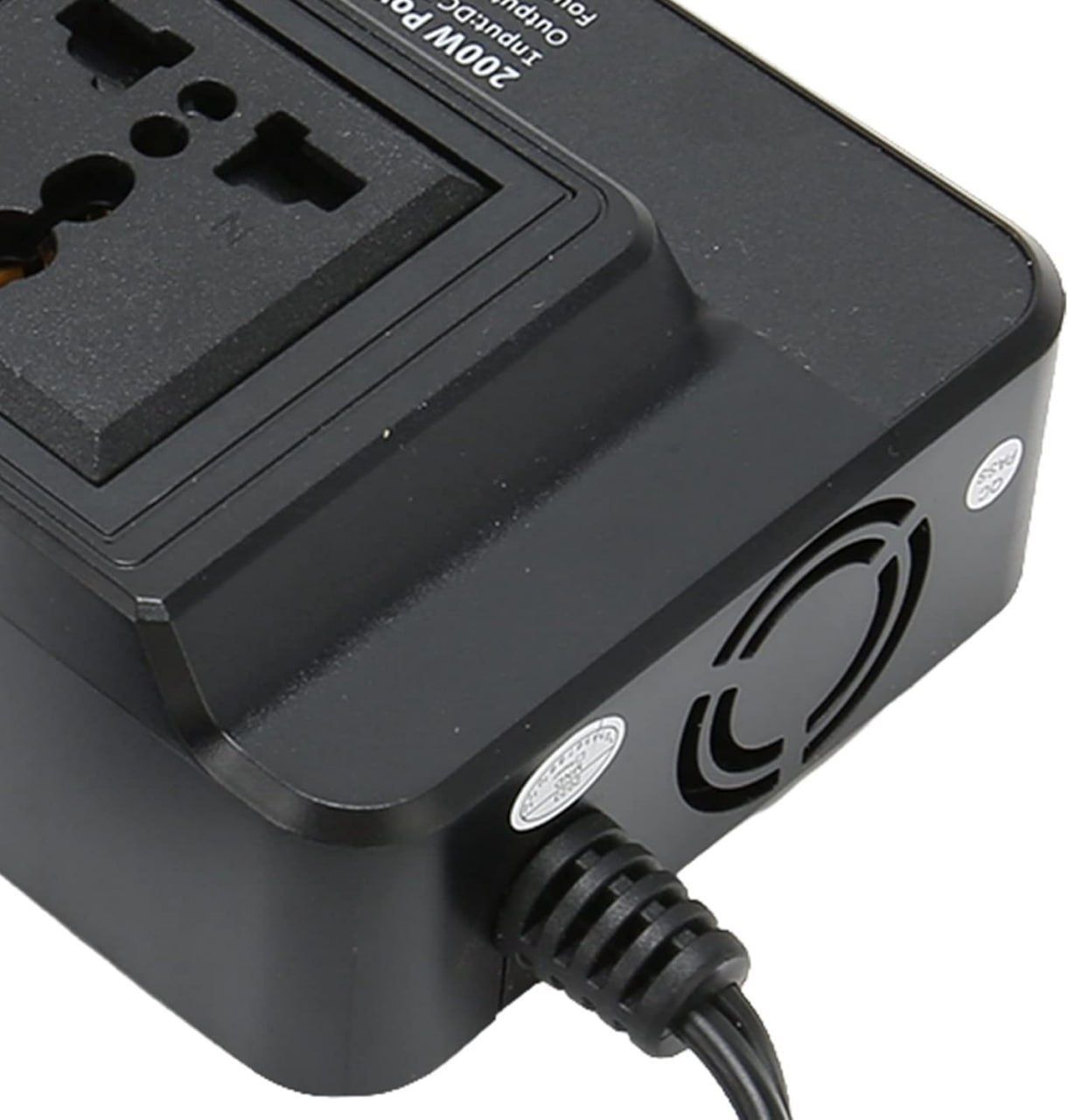 200 W Car Inverter, DC 12 V to 220 V AC Car Inverter with 2.1 A 4 USB Ports Charger, Multiple Protection Car Inverter for Laptop, Tablet, Mobile Phone, etc