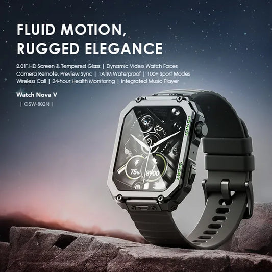 oraimo Watch Nova V 2.01" HD Video Watch Faces Smart Watch