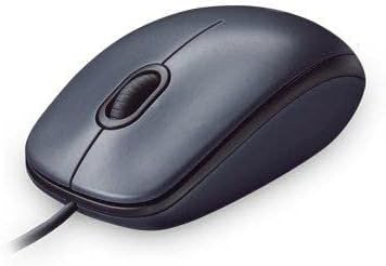USB Logitech Wired Mouse M90 Gray/Black