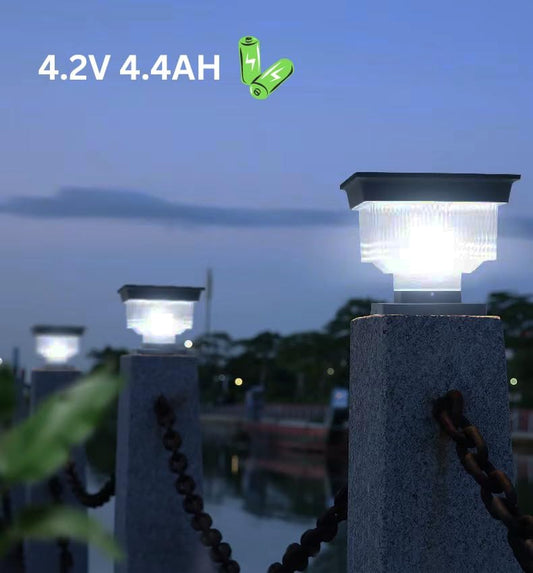 Solar Lights for Home Garden Outdoor 48-LED Waterproof Pillar Wall Gate Post Lamp