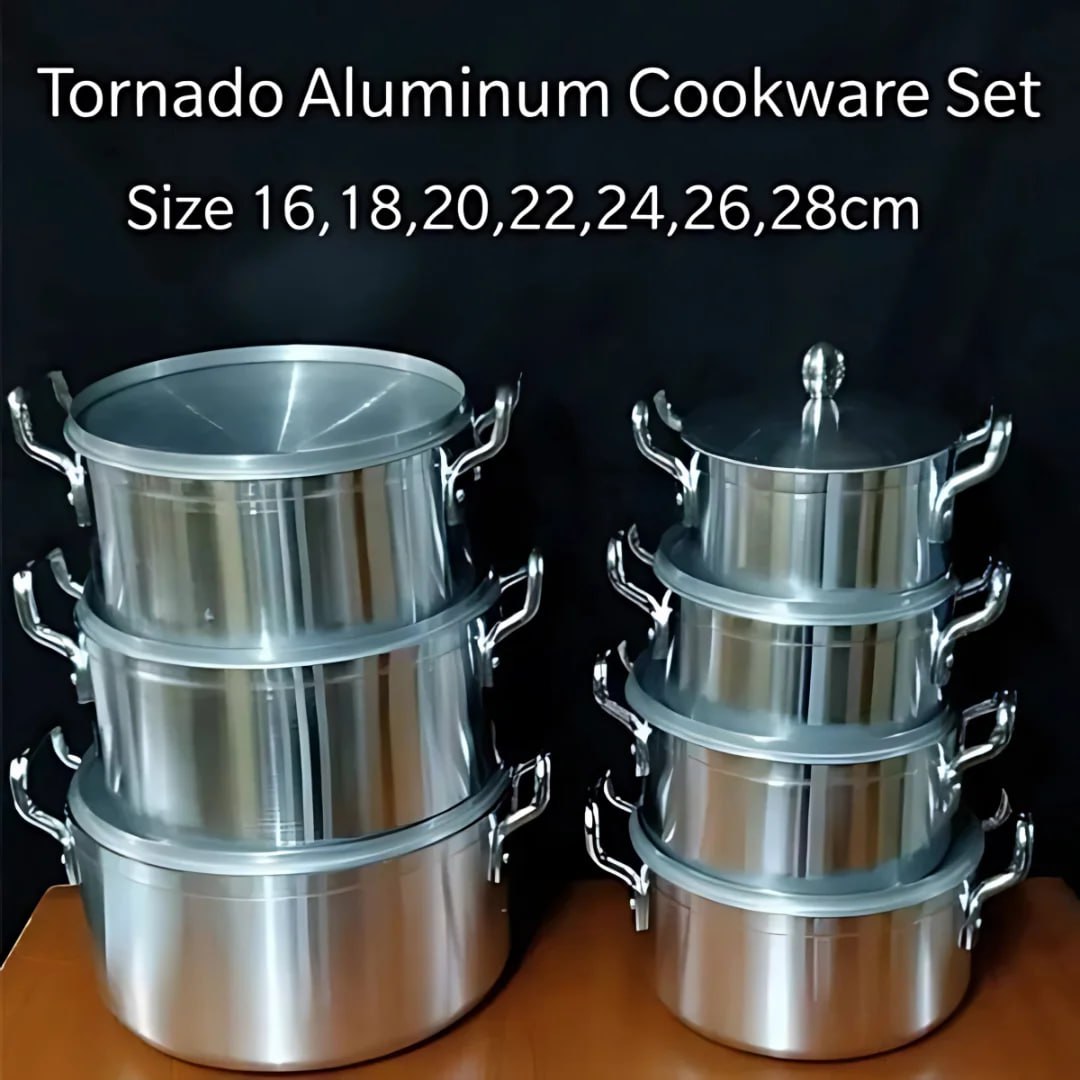 Tornado Stainless Aluminium Cookware 14 PCs Sufuria Set