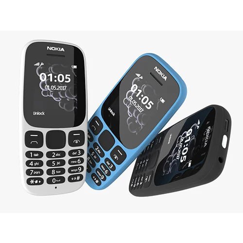 Nokia 105 Classic Africa Edition – 1.77″ Solid Modern Design Dual Sim FM Radio powered by 800 mAh Removable Battery