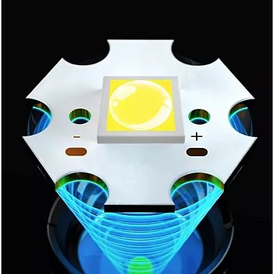 Powerful flashlight USB telescopic zoom 150W Can Charge a Phone