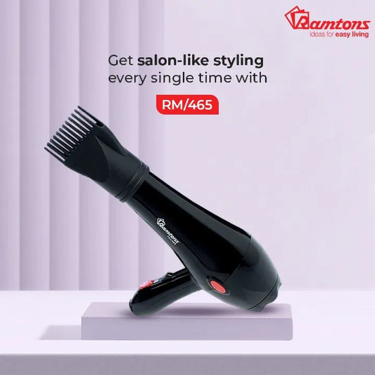 Ramtons RM/465 - Professional Hair Dryer 1800W with 1 Year Warranty