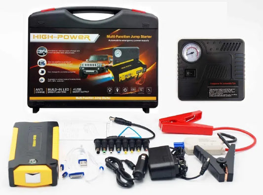 Portable Car Jumper Starter Kit with Portable Charger Power Bank