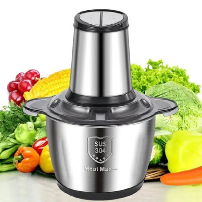 Stainless Steel Electric Food Grinders with Bowl Heavy for Kitchen Food Chopping