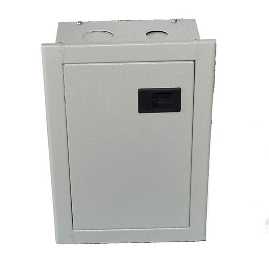 Flush Type Double Door Vertical TPN Distribution Board - Carbon Coated