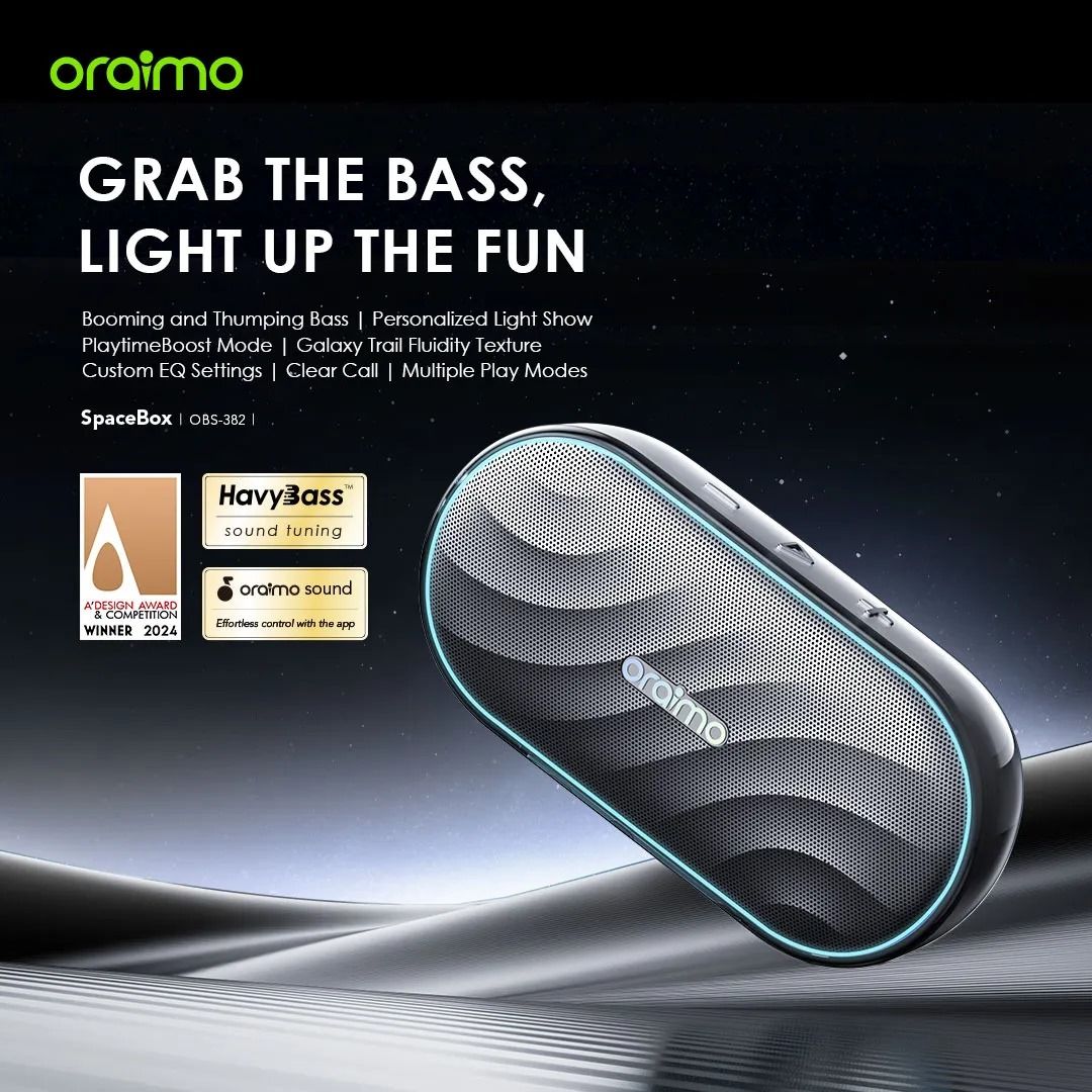 oraimo SpaceBox 8W FM Wireless and Bluetooth Speaker