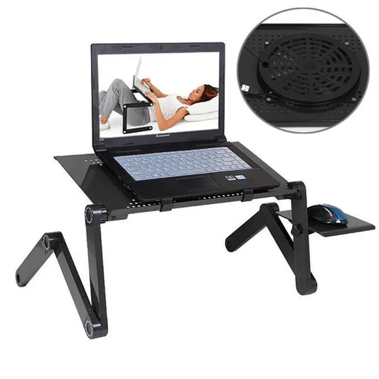 Strong Laptop Stand With Cooling Fan Adjustable and Foldable