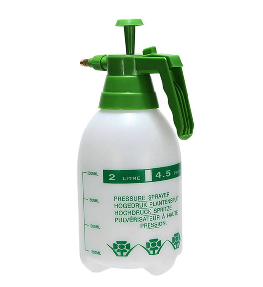 Handheld 2 Ltr Pressure Spray Bottle with Adjustable Nozzle Sprayer