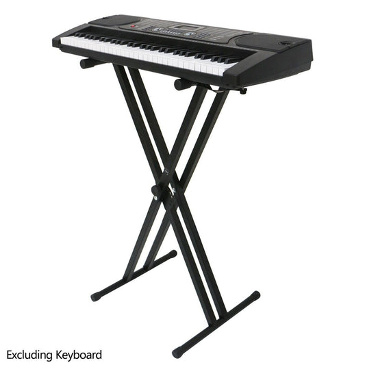 Premium Heavy Duty Piano & Keyboard Stand With Locking Double X Shape Stands
