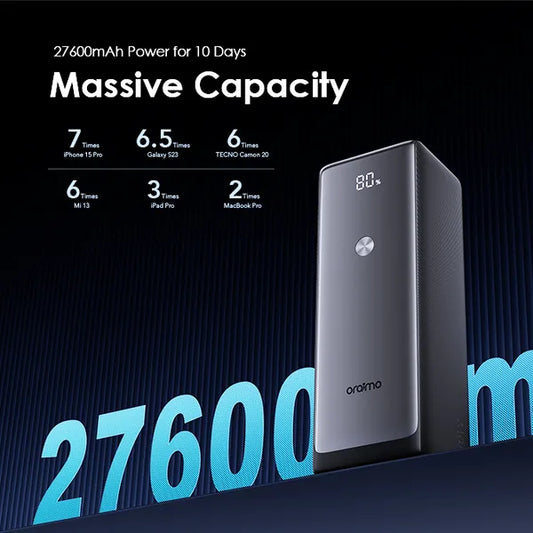 oraimo PowerJet 130 27600mAh 130W Power Bank