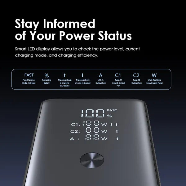 oraimo PowerJet 130 27600mAh 130W Power Bank