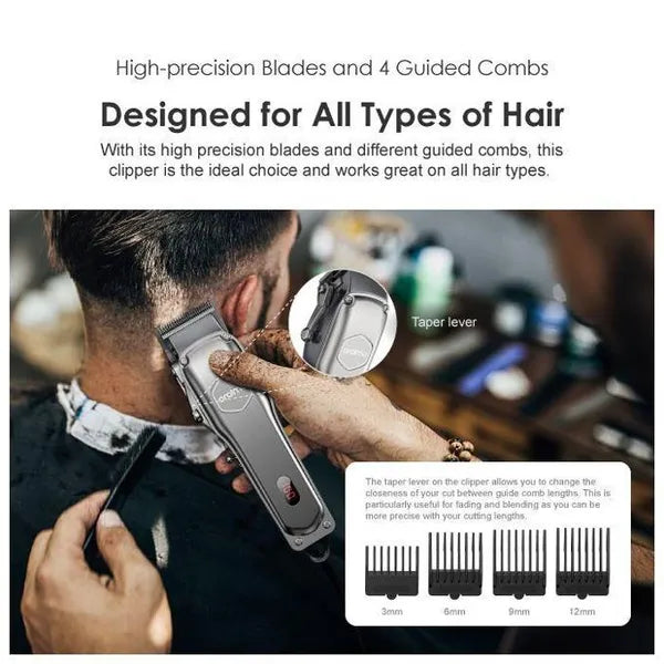 oraimo SmartClipper 2 Super Powerful Professional Cordless Hair Clipper 150-min Working Time