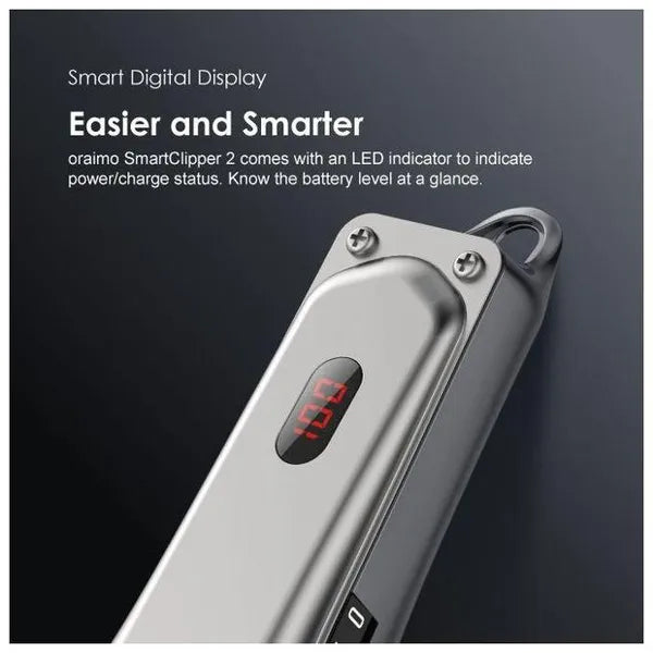 oraimo SmartClipper 2 Super Powerful Professional Cordless Hair Clipper 150-min Working Time