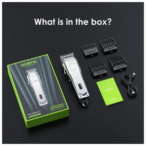 oraimo SmartClipper 2 Super Powerful Professional Cordless Hair Clipper 150-min Working Time