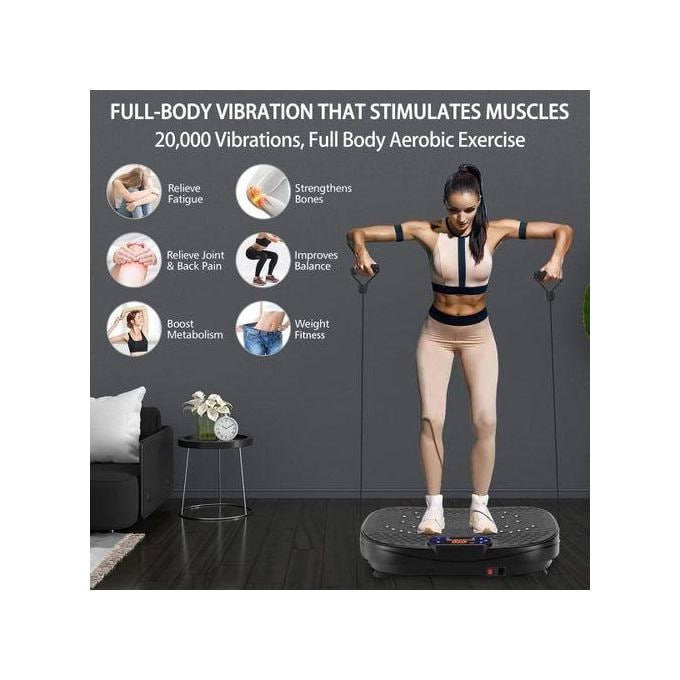 Full body Vibrating Plate Exercise Machine for Lymphatic Drainage, Weight Loss, Toning & Wellness