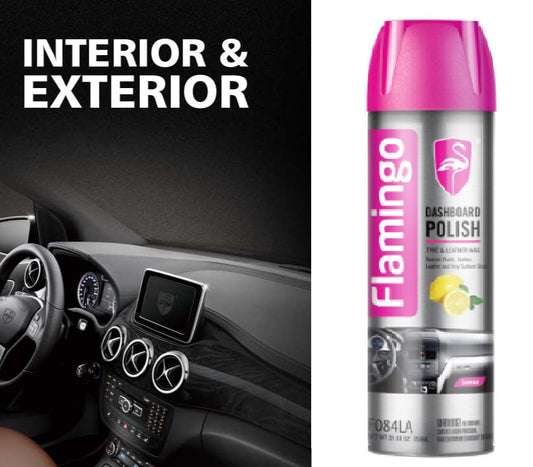 Flamingo Dashboard Polish, for Car, Motorbike, Leather, Plastic, Rubber & Wood