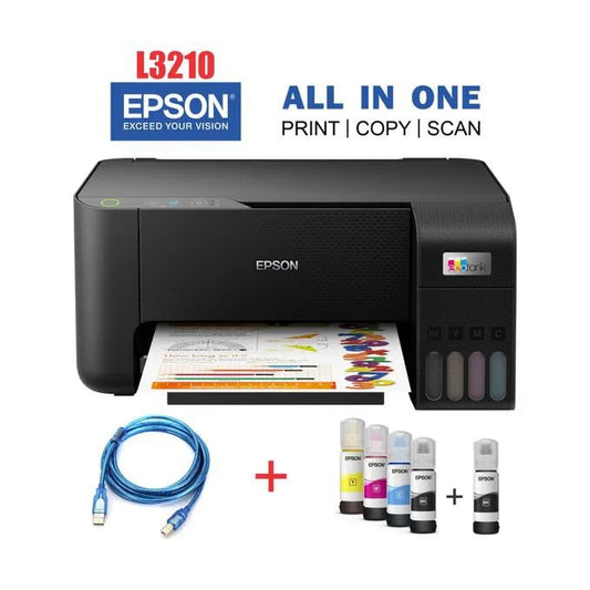 Epson EcoTank L3210 A4 Printer (All-in-One) - Print / Scan / Copy + 1 Year Warranty