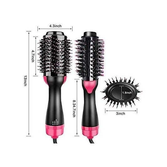 Hair Dryer Brush, 3-in-1 Hot Air Straightener Curler Function, Hair Styler, Anti-Scald, Perfect Hot Air Brush for Women