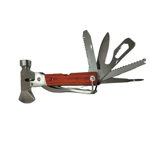 Portable 13-in-1 Survival Multitool Pocket Mini Hammer Ergonomic Design Multifunctional Hammer Tool