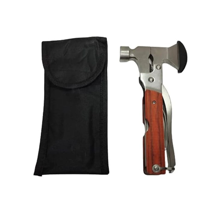 Portable 13-in-1 Survival Multitool Pocket Mini Hammer Ergonomic Design Multifunctional Hammer Tool