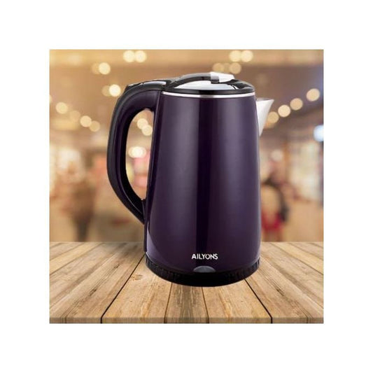 AILYONS Stainless Steel 2.2Ltr Electric Kettle with Safety Lock Lid & Boil-Dry Protection