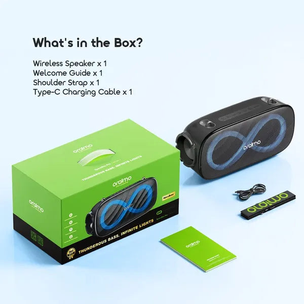 oraimo SpaceBox Pro 80W Karaoke - Support Wireless Speaker